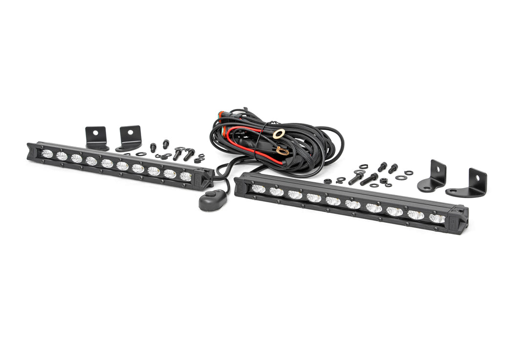 Rough Country Black Series Led 10" Pair Slim Line 70410ABL