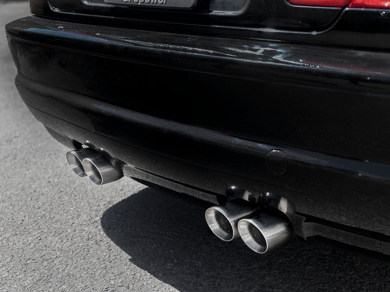 aFe MACH Force-Xp 2.5in 304 SS Cat-Back Exhaust w/ Polished Tips 01-06 BMW M3 49-36344-P