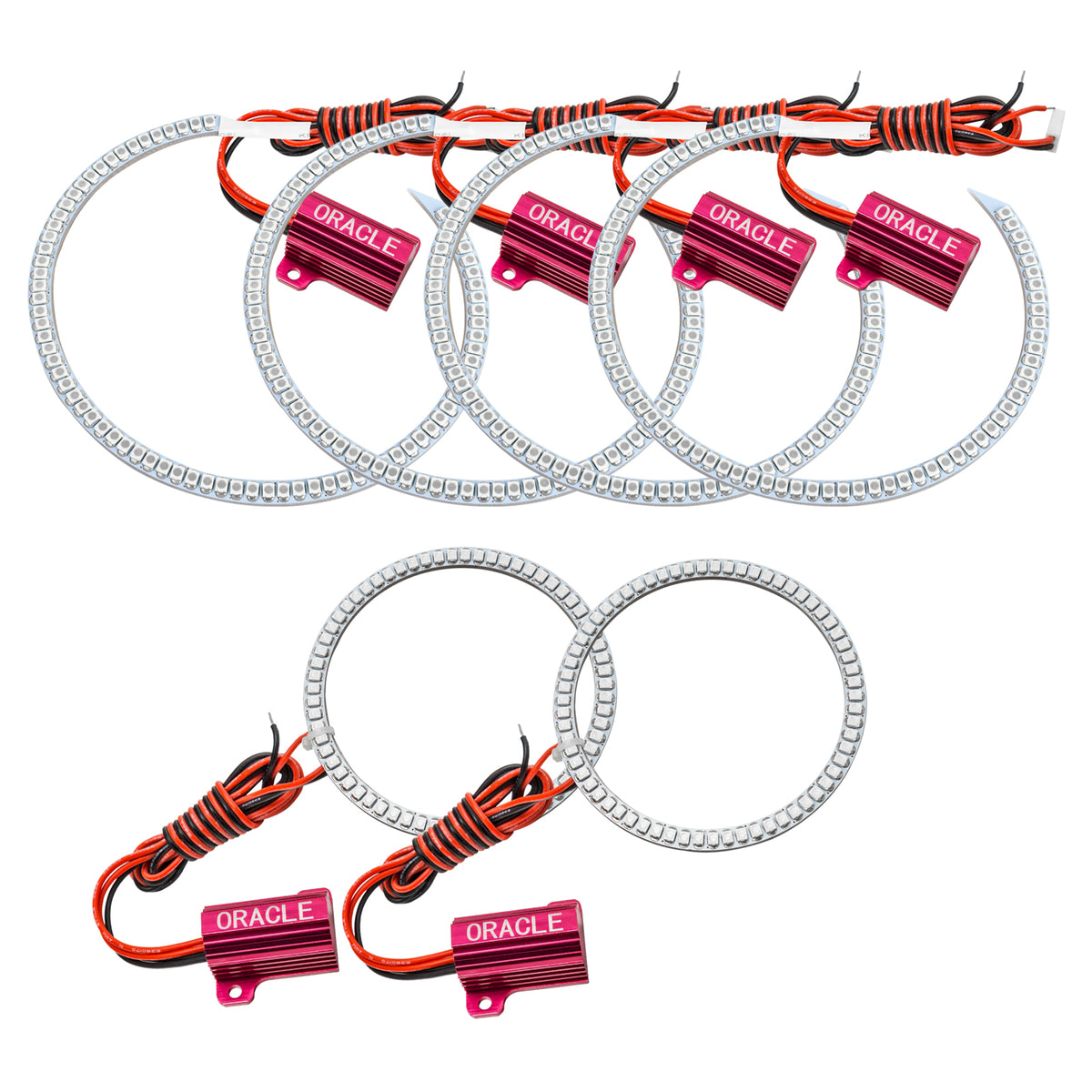 Oracle Fits Dodge Charger 05-10 LED Triple Ring Halo Kit White See Warranty 1118-001