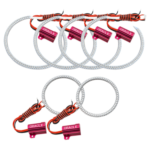 Oracle Fits Dodge Charger 05-10 LED Triple Ring Halo Kit White See Warranty 1118-001