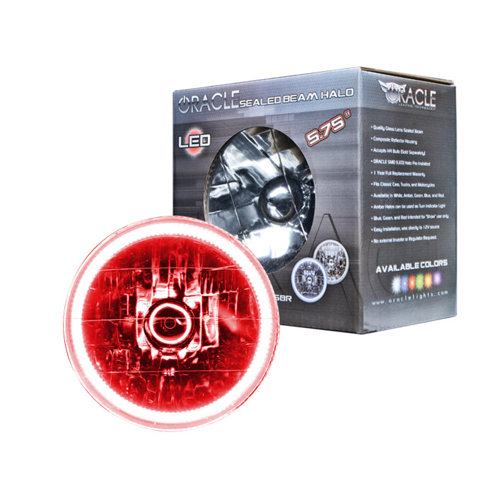 Oracle Lighting Pre-Installed Lights 5.75 In. Sealed Beam Red Halo Mpn: 6904-003