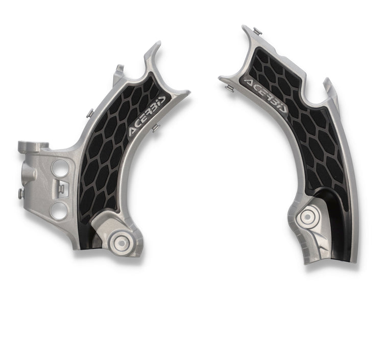 Acerbis X-Grip Frame Guard (SILVER/BLACK) For 21-23 HONDA CRF450R