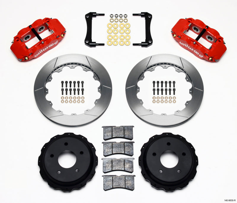 Wilwood Narrow Superlite 4R Rear Kit 12.88in Red 98-02 Camaro/Firebird 140-9830-R