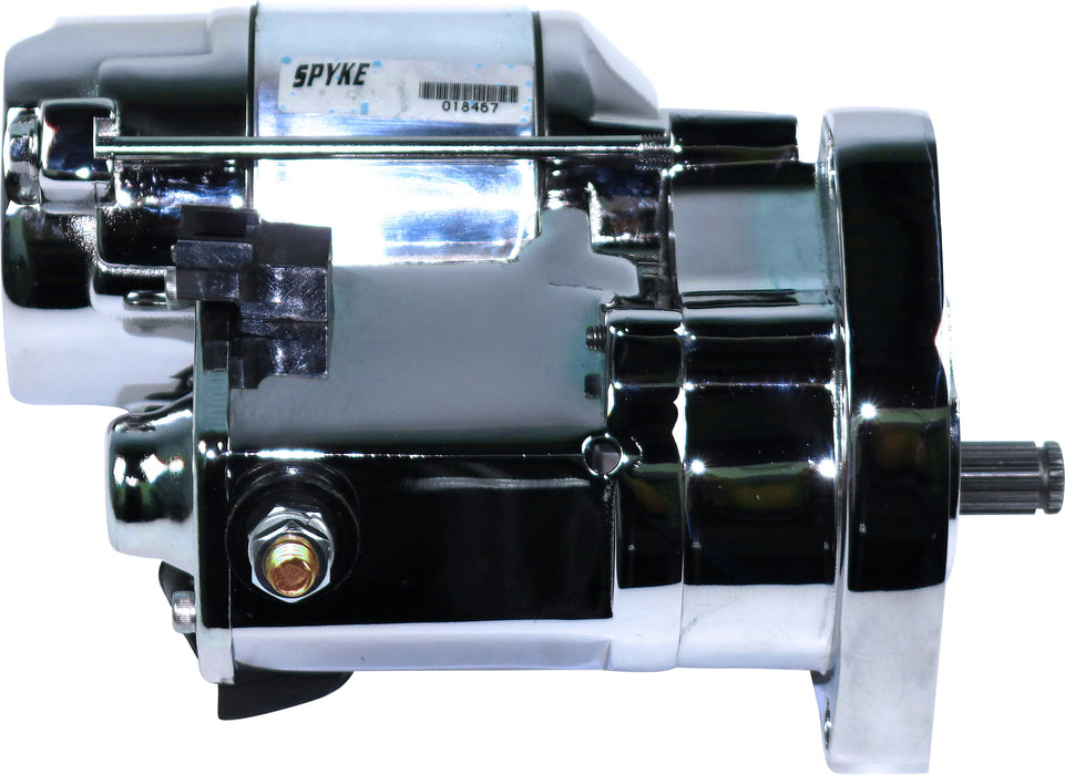 Spyke 410210 Starter, 1.4 Kw, Chrome, Late 1979- Early '84 Bt 4 Speed W/Rear Chain