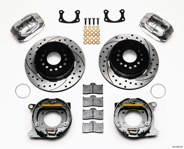 Wilwood Forged Dynalite P/S P-B Kit Drilled Polished New Big Ford 2.36in Offset 140-7582-DP