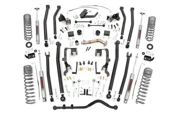 Rough Country 4 Inch Lift Kit Long Arm Fits Jeep Wrangler Jk 4WD (2012-2018) 78630A