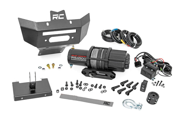 Rough Country Winch Bumper 4500-Lb Winch Synthetic Rope Can-Am Renegade 97070