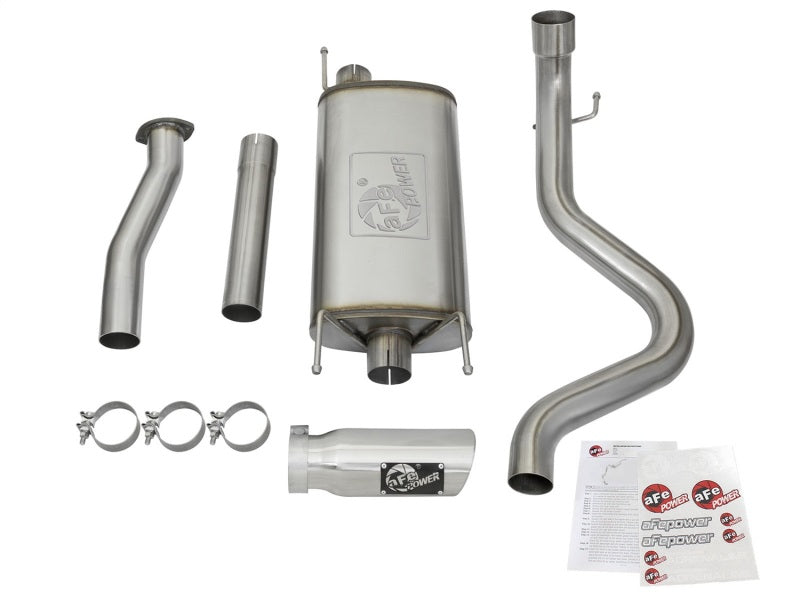 aFe MACHForce XP Cat-Back SS Exhaust w/ Polished Tips 16 Toyota Tacoma V6-3.5L 49-46026-P