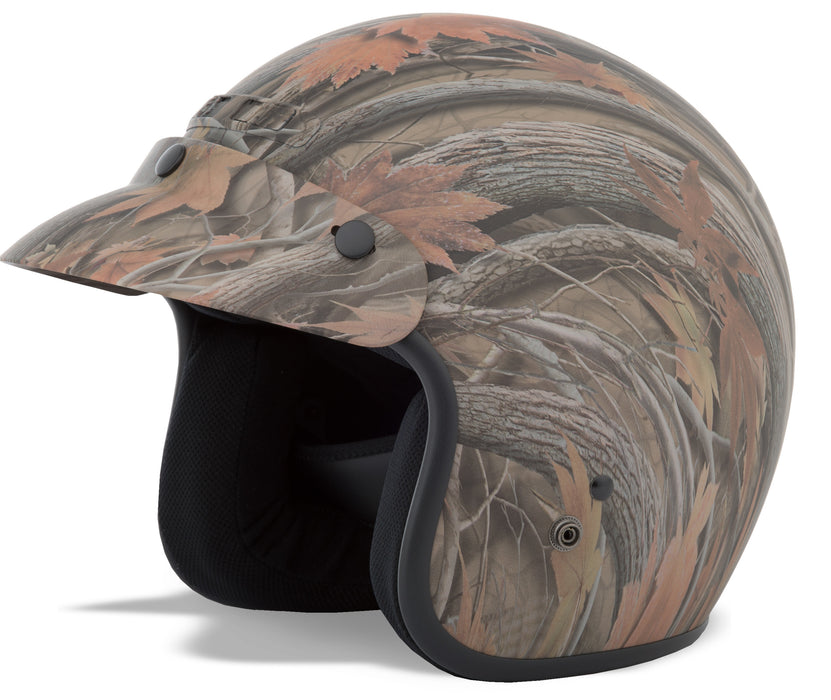 Gmax Gm-2 Open-Face Leaf Camouflage Helmet Md G102565