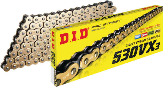 D.I.D 530Vx3 Pro-Street X-Ring Vx3 Series Chain 530VX3G110ZB