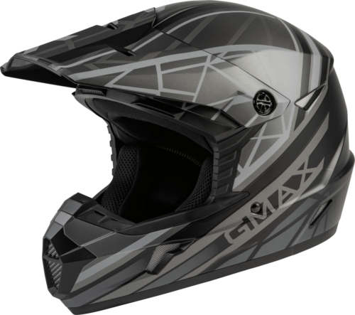 Gmax Youth Mx-46Y Off-Road Mega Helmet Matte Black/Grey Ym D3462501