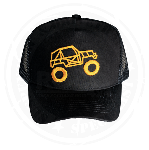 Roco 4X4 Trucker Cap for Men and Women Baseball Hat 5-Panel Trucker Hat Great Snapback Closure for Hunting & Hiking