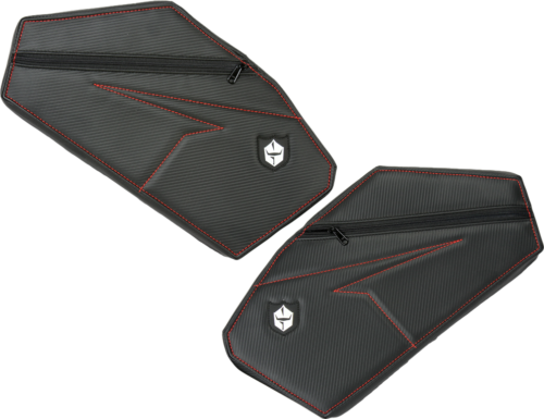 Pro Armor Red Rear Door Knee Pads With Storage Fits Polaris Rzr Pro Xp 4 2020+ P1910Y321RD