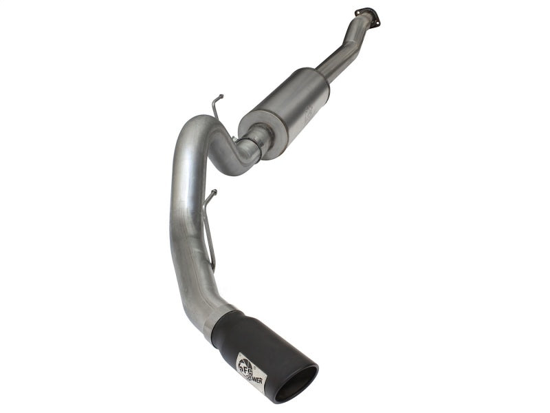 aFe MACHForce XP SS Exhaust 4in Cat-Back w/ Black Tip 2015 Ford F-150 EcoBoost V6 2.7/3.5Ltt 49-43069-B