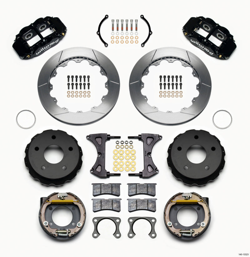 Wilwood Narrow Superlite 4R Rear P-Brk Kit 12.88in Big Ford 2.36in Off Bronco 5 x 5.50 140-13323