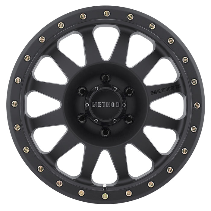 Method MR304 Double Standard 15x10 -50mm Offset 6x5.5 108mm CB Matte Black Wheel MR30451060550N