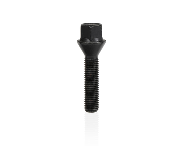 Eibach Wheel Bolt M12 x 1.5 x 43mm x 17mm Hex Taper-Seat Black Finish S1-1-12-50-43-17-B