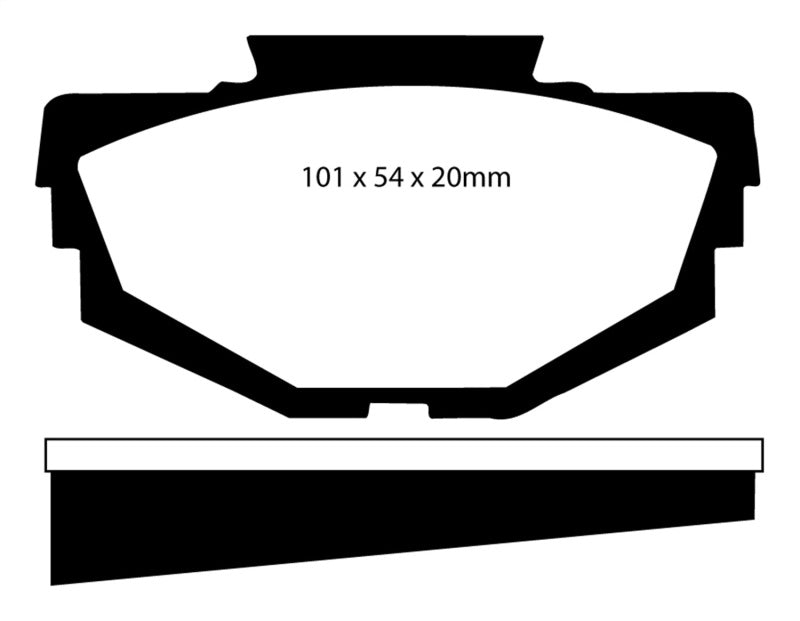 EBC 68-71 Austin America 1.3 Greenstuff Front Brake Pads DP2155