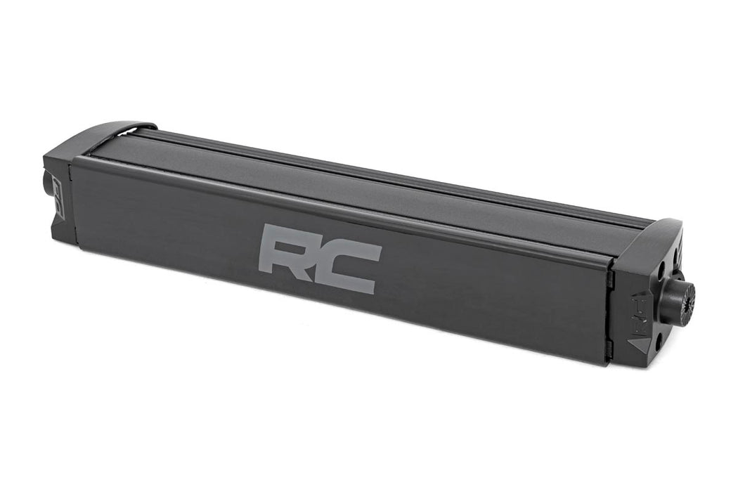 Rough Country Black Series Led Light Bar Cool White Drl 12 Inch Single Row 70712BLDRL