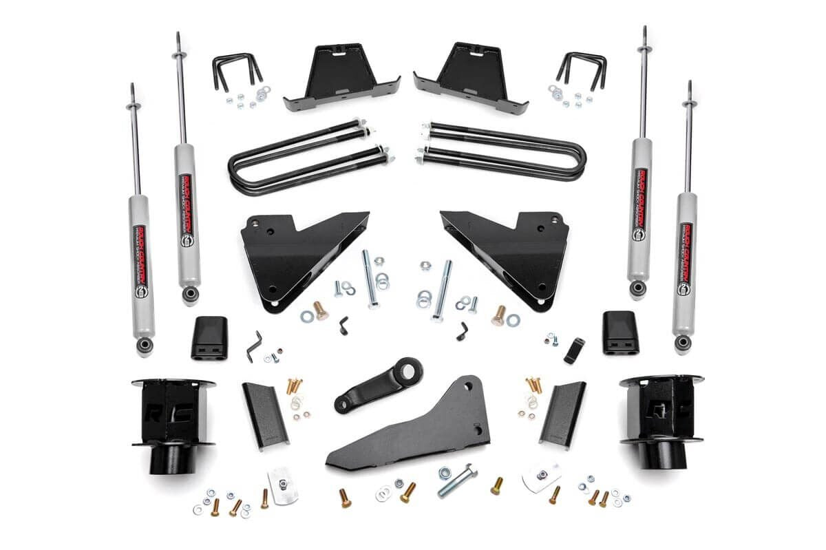 Rough Country 5 Inch Lift Kit Radius Arm Drop Srw Fits RAM 3500 4WD (2013-2015) 35620