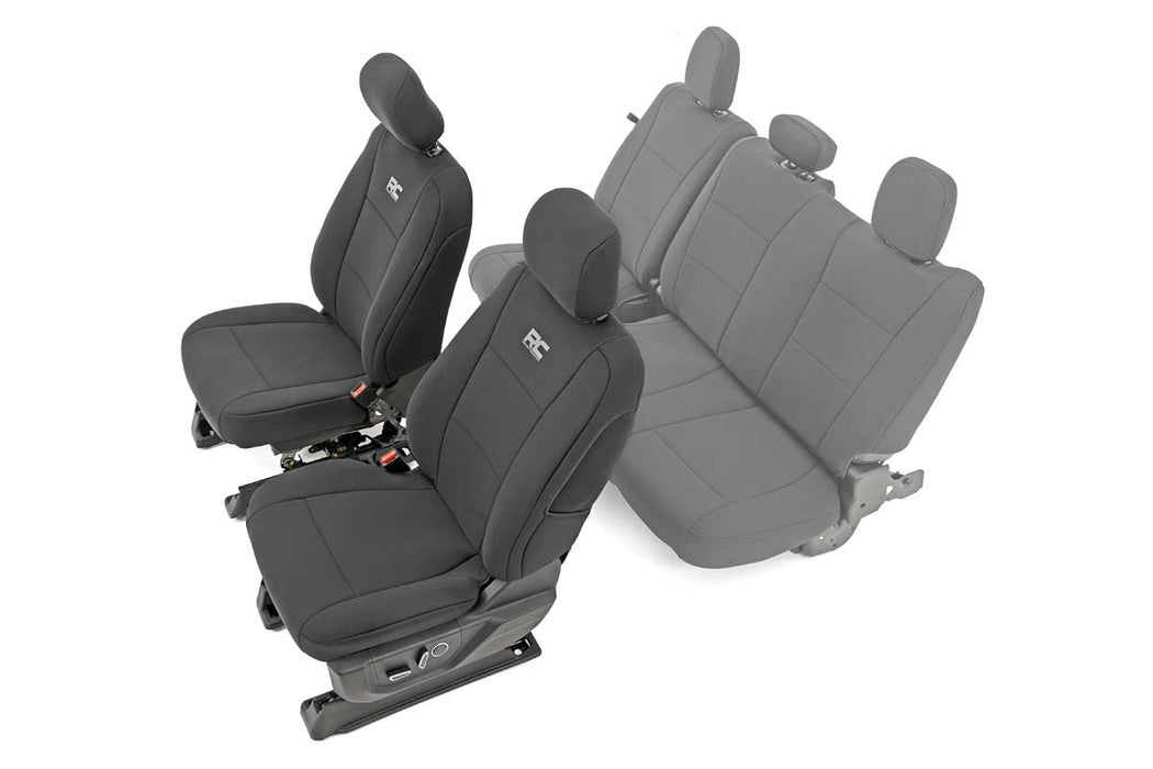 Rough Country Seat Covers Front Bucket Seats Ford F-150/Lightning/F-250/F-350 (15-23) 91016