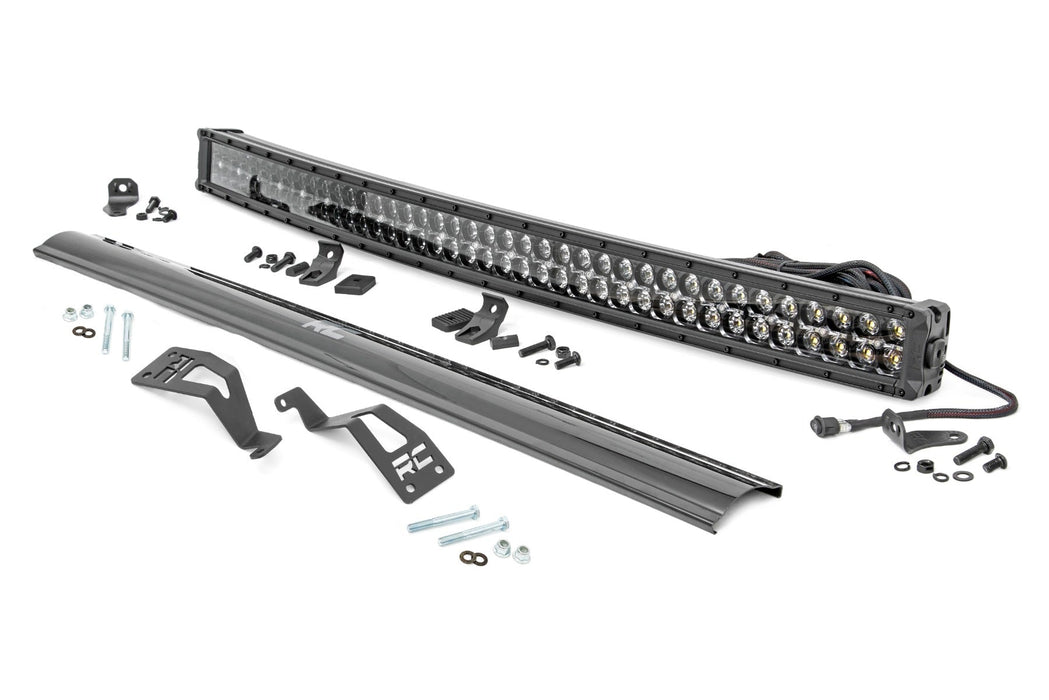 Rough Country Led Light Front Mount 40" Black Dual Row White Drl Can-Am Commander 1000/Maverick 97037