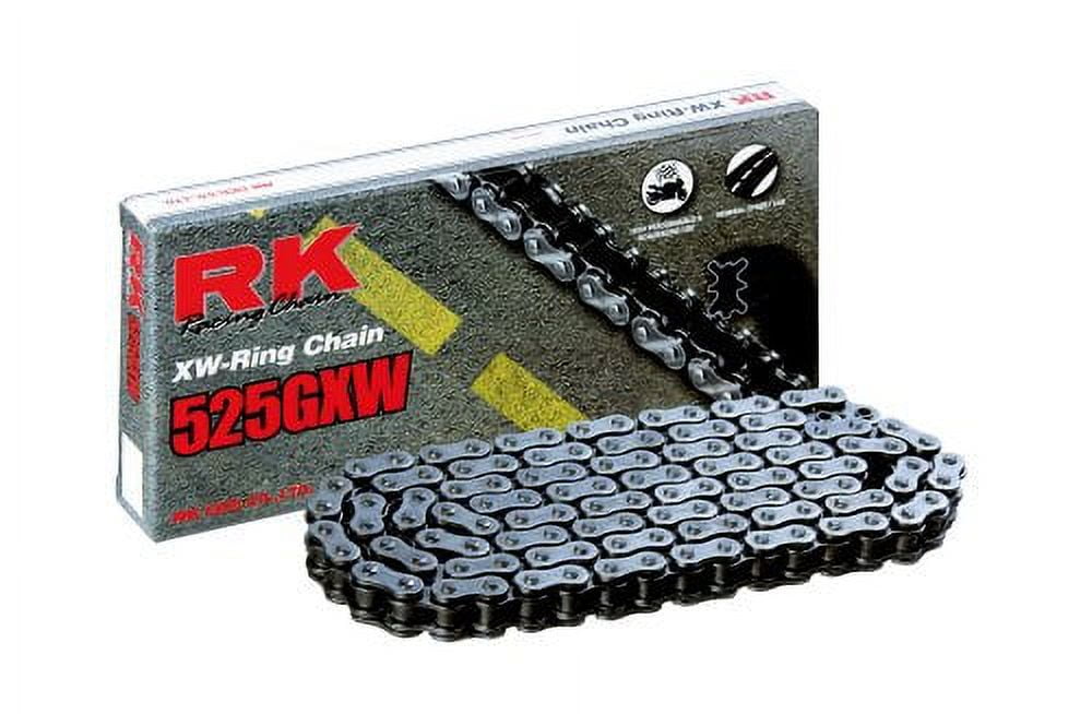 RK Racing Chain 525GXW-112 Steel 112-Links XW-Ring Chain with Connecting Li