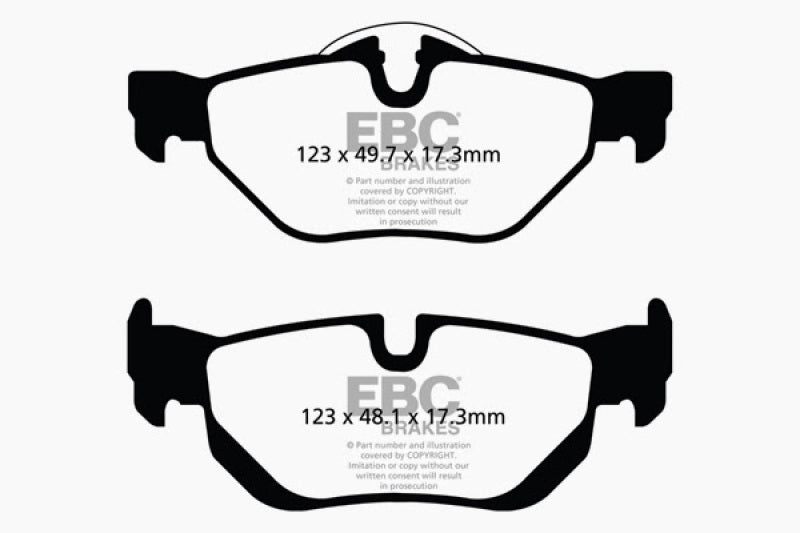 EBC 13-15 BMW X1 Bluestuff Rear Brake Pads DP52069NDX