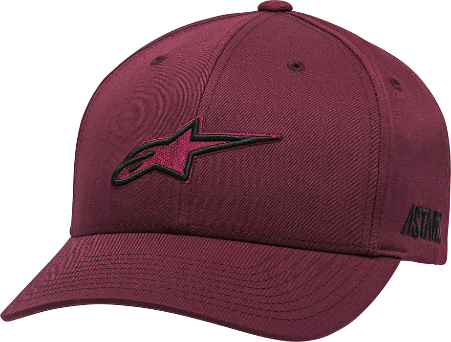 Alpinestars Ageless Prop Hat Burgundy Curved Bill 1139-81515-38