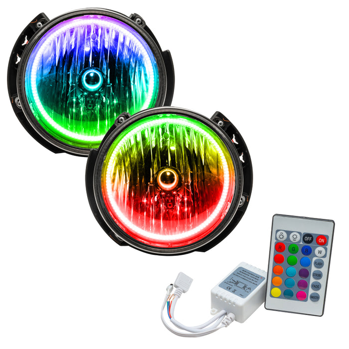 Oracle 07-16 compatible with Jeep Wrangler JK SMD HL ColorSHIFT w/ Simple Controller SEE WARRANTY 7079-504