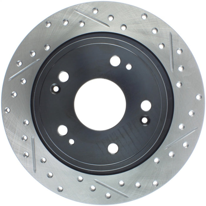 Stoptech Sport Drilled & Slotted Brake Rotor; Rear Left 127.40068L