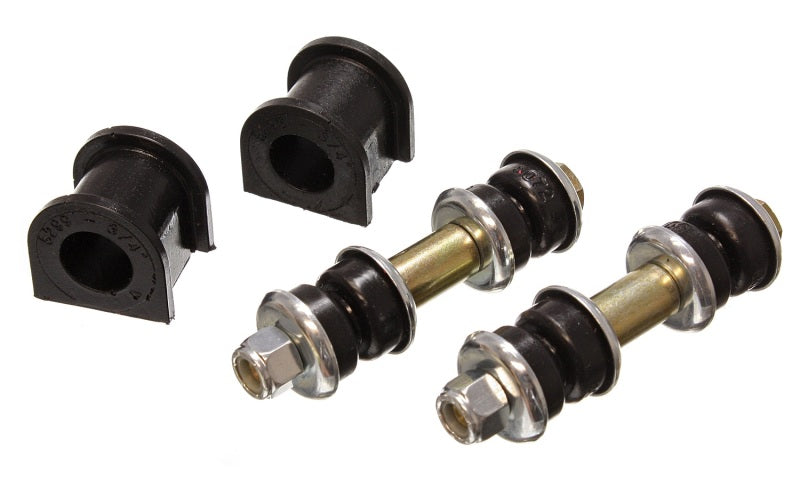 Energy Suspension 90-95 Mazda Protege/323 Black 3/4inch Front Sway Bar Bushing Set (Sway bar end lin 4.5139G