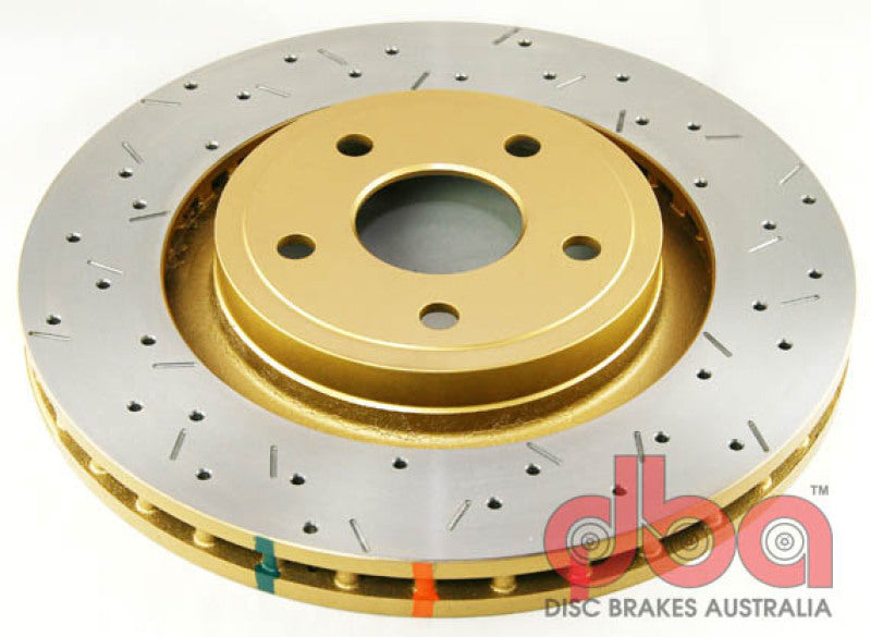 DBA 06-10 compatible with Jeep Grand Cherokee SRT-8 360mm Dia Front Drilled & Slotted T3 4000 Series Rotor 42532XS