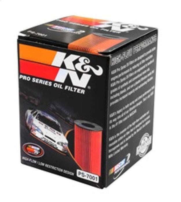 K&N Pro Series Oil FIlter 1.188in ID x 2.125in OD x 2.688in H for 99-01 Cadillac Catera PS-7001