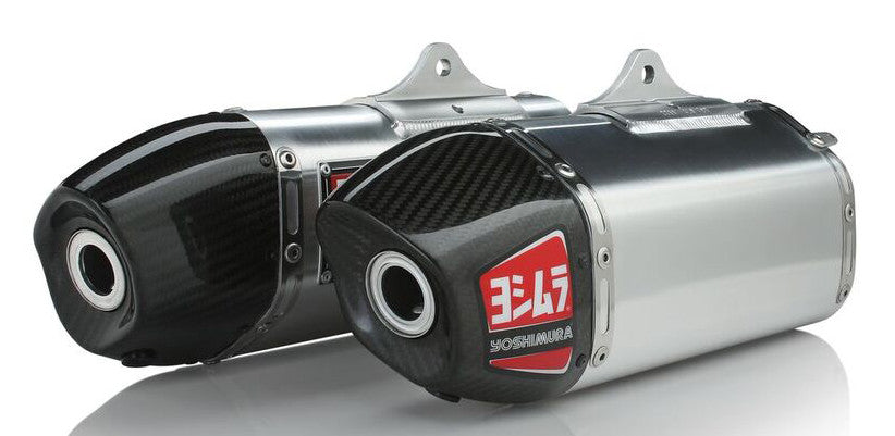 Yoshimura RS-9D Slip-On Exhaust - Dual (Signature/Stainless Steel/Aluminum) Compatible with 14-15 Honda CRF250R