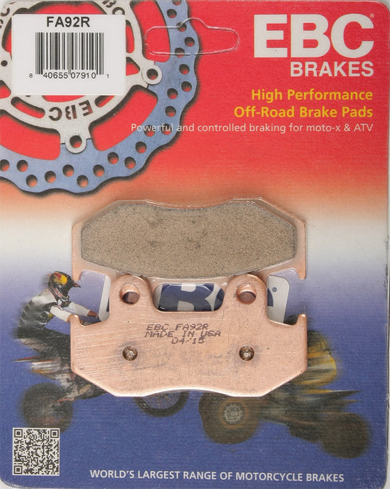 EBC Brakes FA92R Disc Brake Pad Set, Black, One-Size