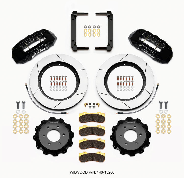 Wilwood TX6R Front Kit 15.50in Black 2004-08 Ford F150 4WD 140-15286