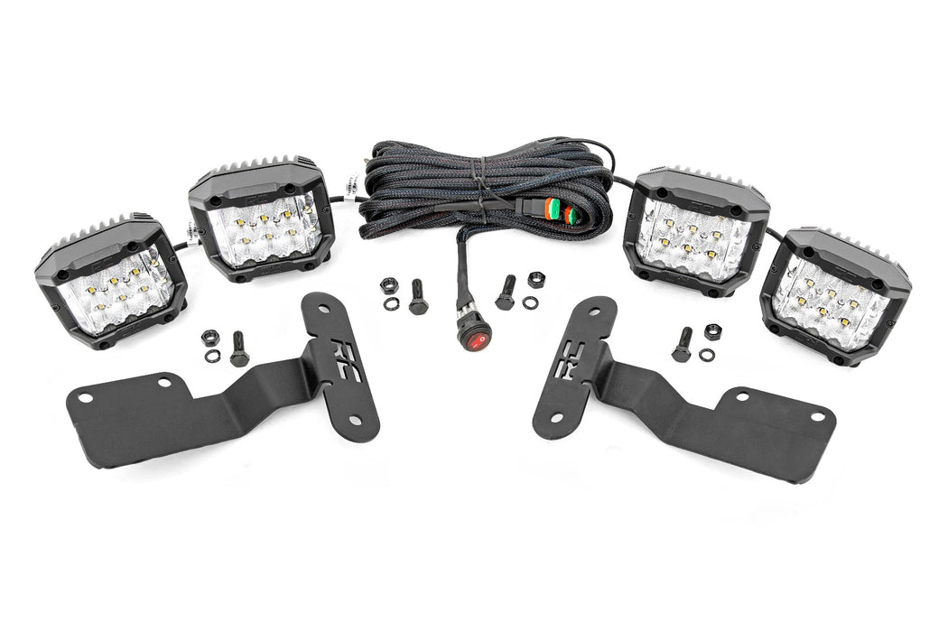 Rough Country Led Light Kit Ditch Mount 3" Osram Wide Subaru Forester (14-18) 70873
