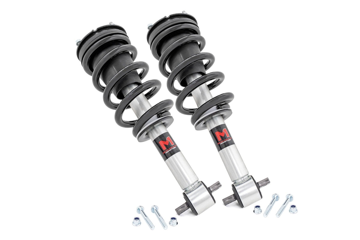 Rough Country M1 Adjustable Leveling Struts Monotube 0-2" Fits Chevy/GMC 1500 (14-18) 502063