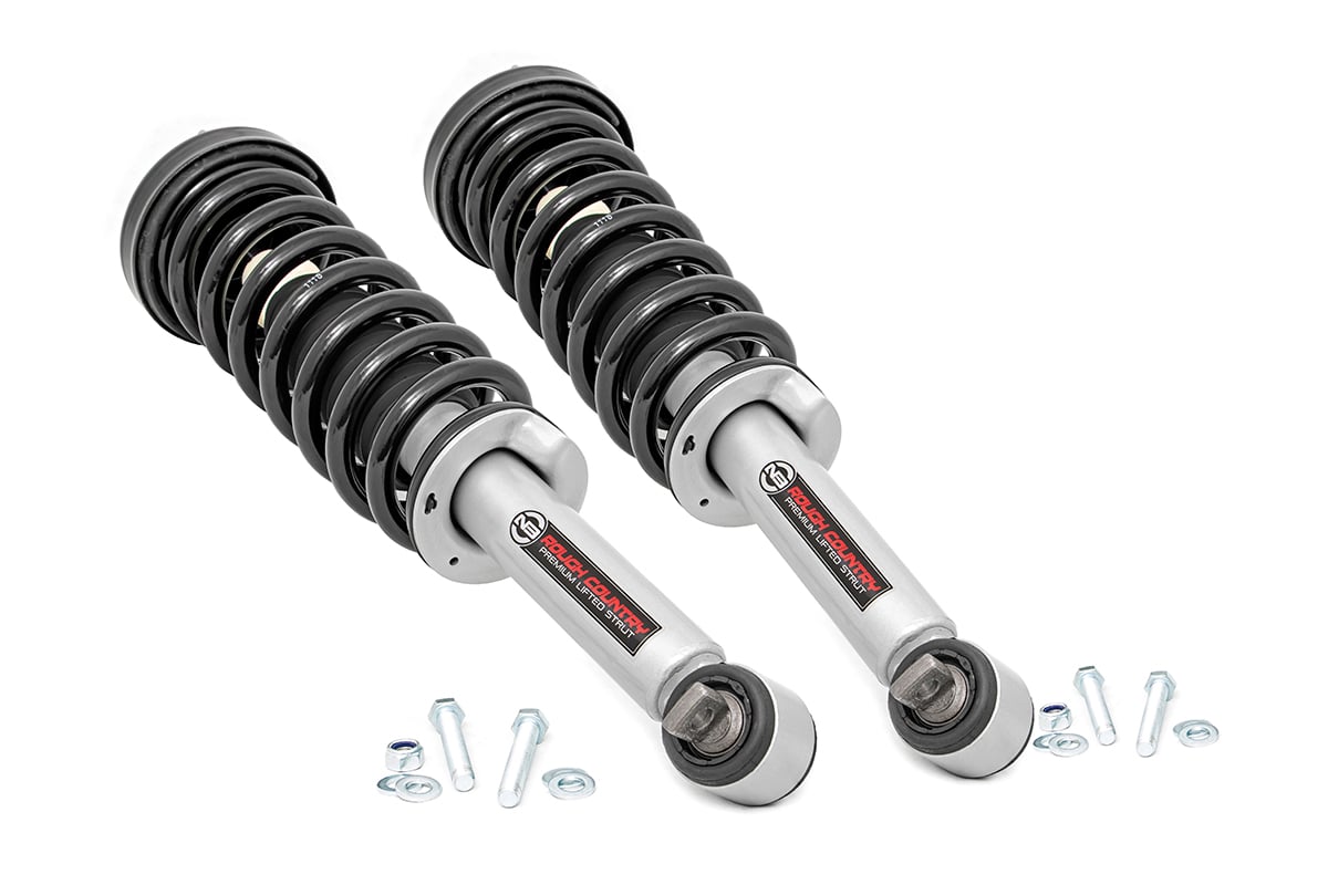Rough Country 2 Inch Leveling Kit Loaded Strut Fits Ford F-150 2WD (2014-2023) 501074
