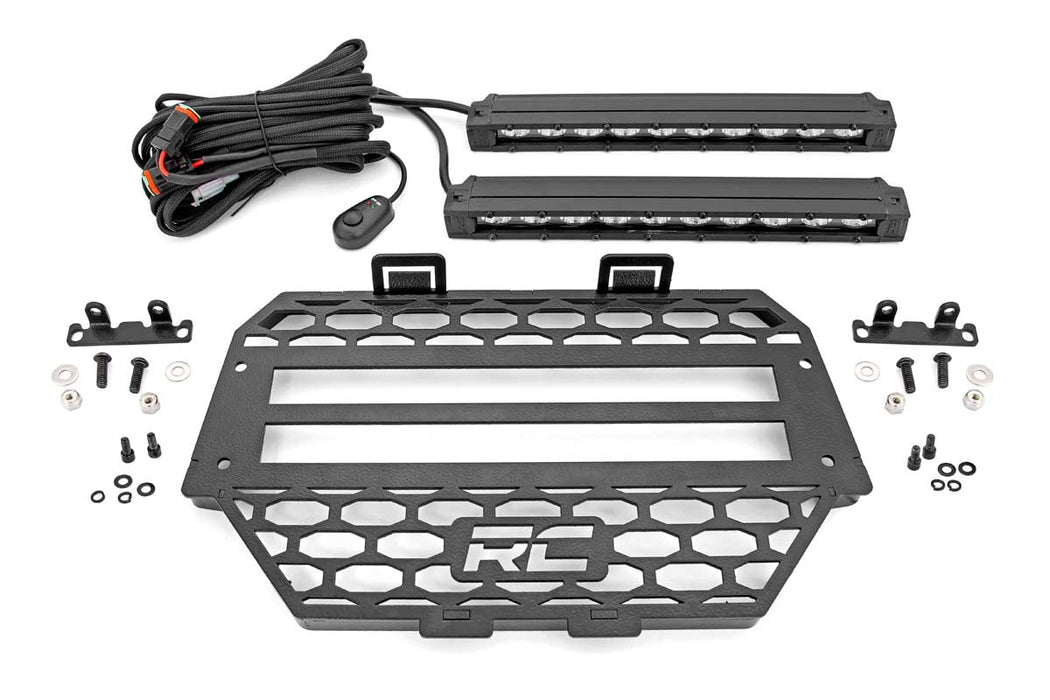 Rough Country Grille Kit 10" Black Slimline Led Pair Polaris Rzr Xp 1000 93041