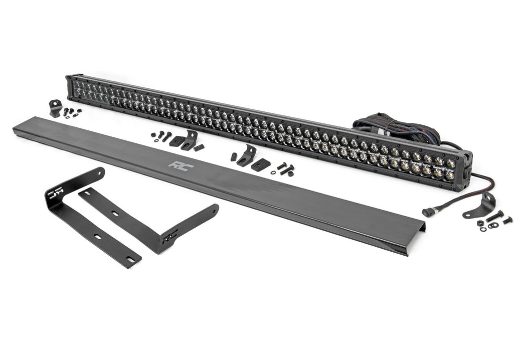 Rough Country 50" Dual Row Led Light Kit Black Series White Drl Front-Facing Kubota Rtv-X900/Rtv-X1100 98005