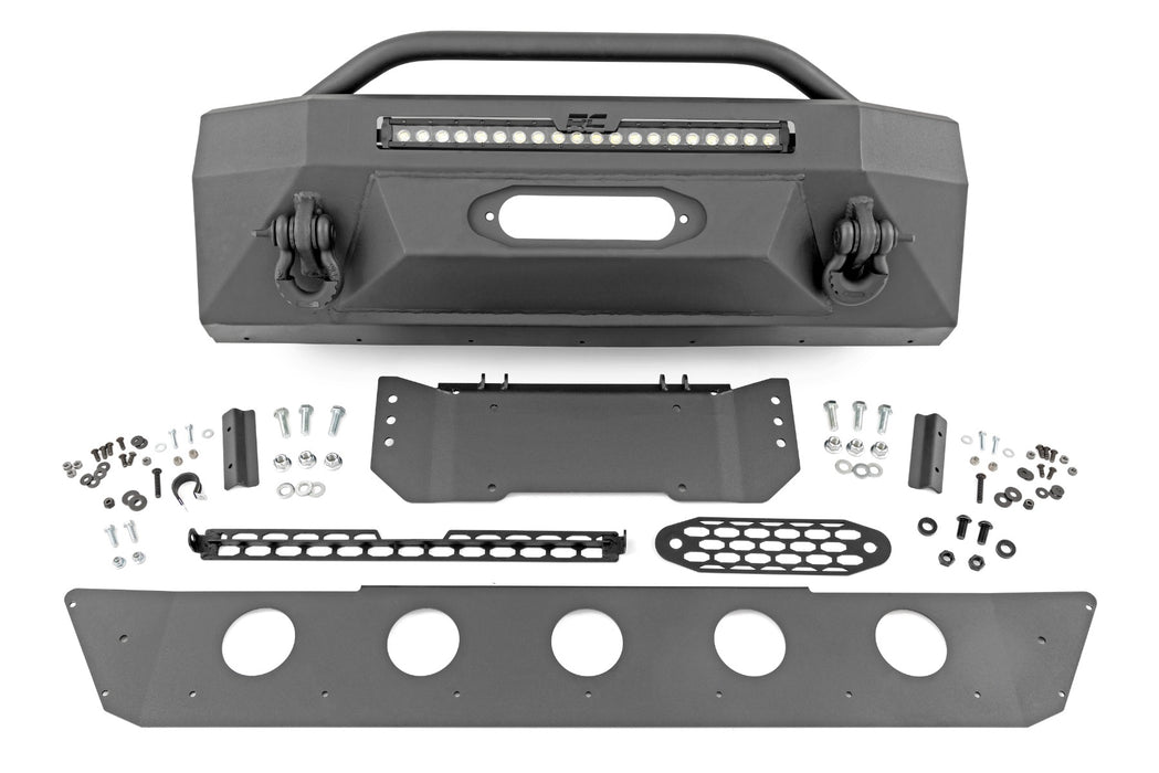 Rough Country Front Bumper Hybrid 20" Blk LED Toyota 4Runner 2WD/4WD (14-23)