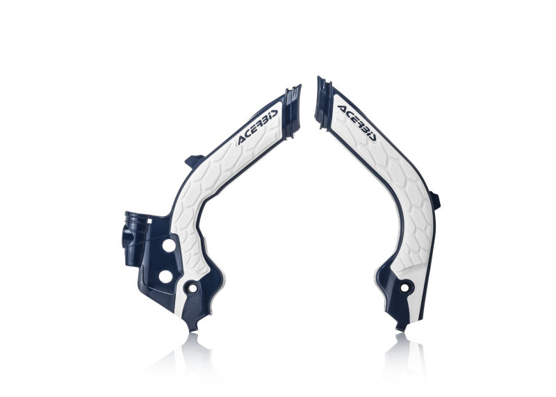 Acerbis X-Grip Frame Guard (Blue/White) For 19-22 Husqvarna Fc450Hq 2733451006