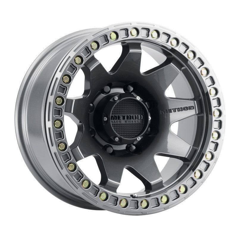 Method MR108 17x9 -44mm Offset 8x6.5 130.81mm CB Gloss Titanium w/BH-H24125-38 Wheel MR10879080844B