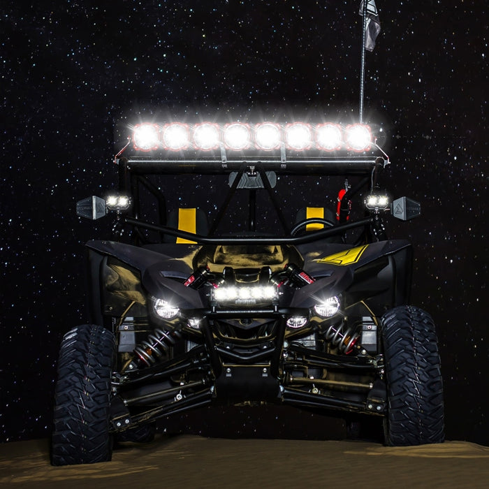 KC HiLiTES Yamaha YXZ1000R 39in. Pro6 Gravity LED 6-Light 120w Combo Beam Overhead Light Bar System 91310