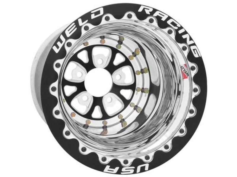 Weld V-Series 15x15 / 5x4.75 BP / 5in. BS Polished Wheel Non-Beadlock 84P-515280