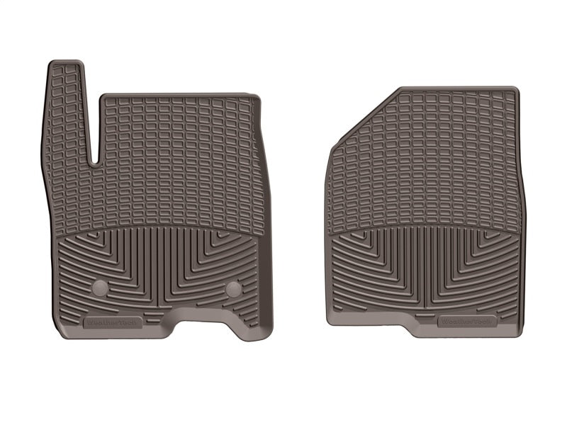 WeatherTech 2019+ Chevrolet Silverado 1500 Crew Cab Front Rubber Mats Cocoa W489CO