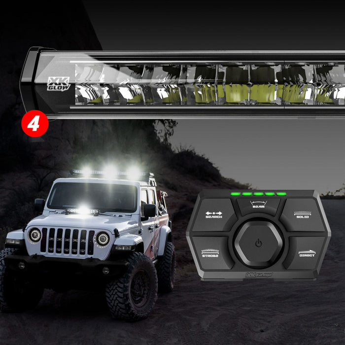 XK Glow SAR360 Light Bar Kit Emergency Search and Rescue Light System (4) 36In XK-SAR360-2222