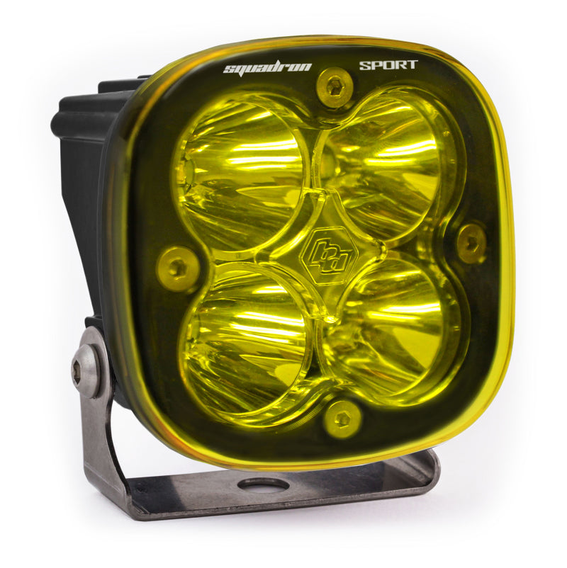 Baja Designs Squadron Sport Work/Scene Pattern Black LED Light Pod Amber 550016